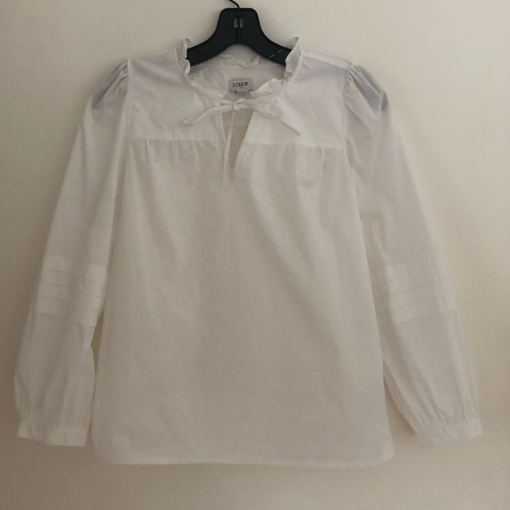 J Crew White Blouse